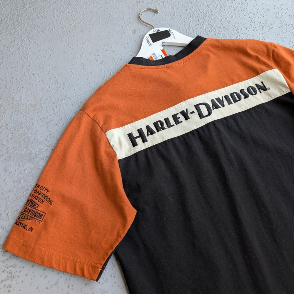 Harley-Davidson Colorblock Short Sleeve Shirt men's size M BNWT - Picture 7 of 7